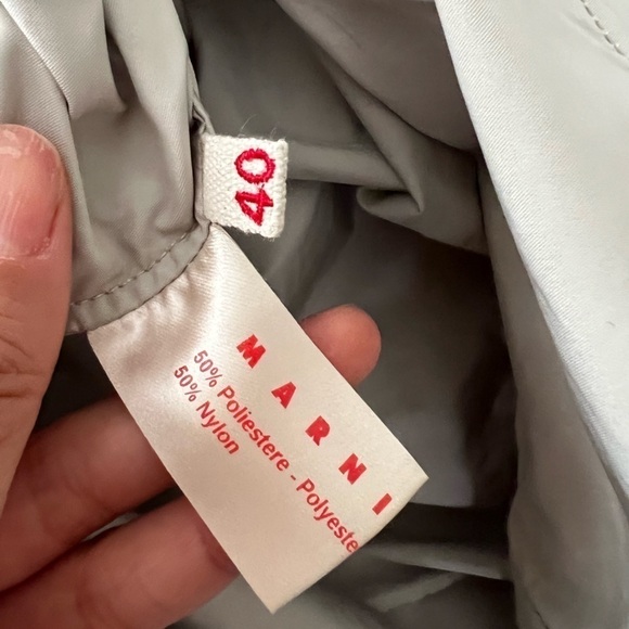 MARNI Sleeveless A-line Contemporary Italian Khaki Tank Top SIze 40 - Picture 5 of 6